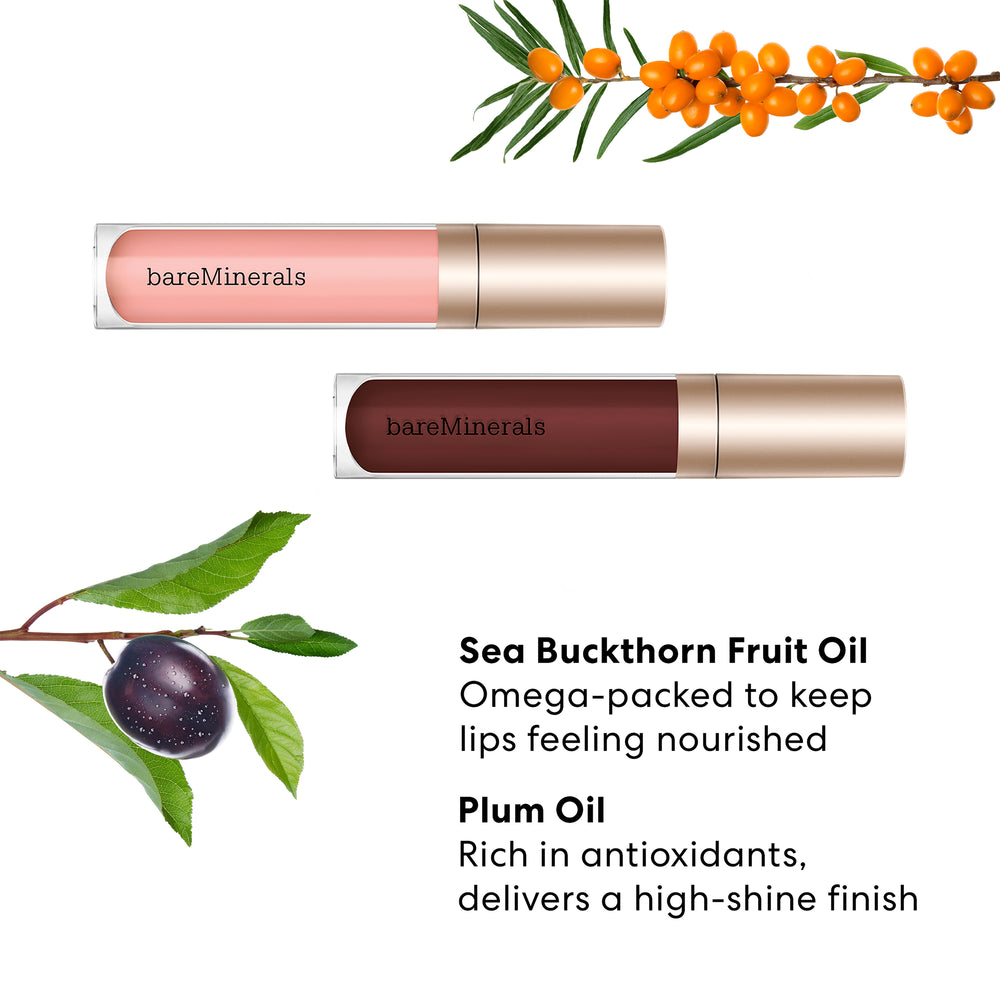 Gloss-Balm Duo | Hydrating Shine Holiday Set | bareMinerals - Image 4